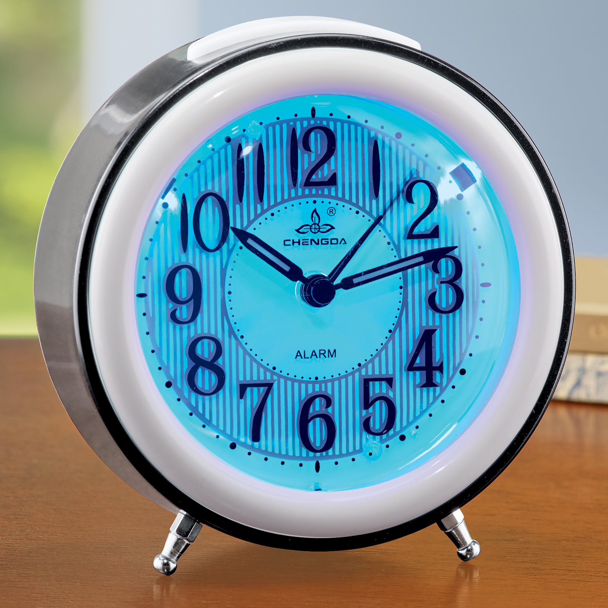 George Oliver Easy-To-Read Sound Activated Light Up Clock | Wayfair